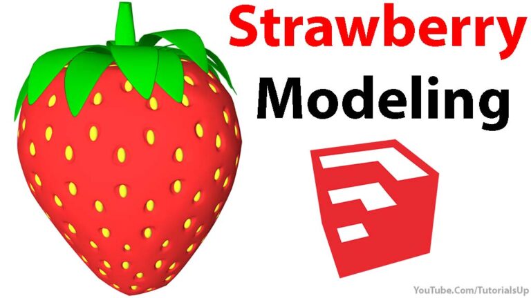 How To Model Strawberry in SketchUp