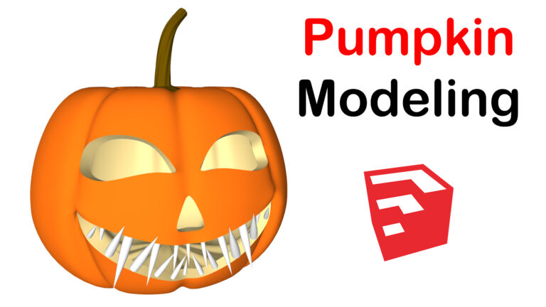 Halloween Pumpkin Modeling in SketchUp