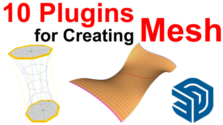 10 Plugins for Creating Mesh from Edges Curves and C-Points