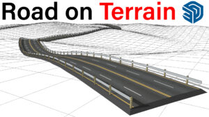 How To Create Road on Terrain in SketchUp