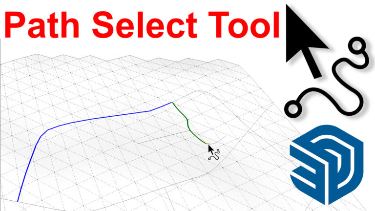 Path Select and Save Selection tools for SketchUp