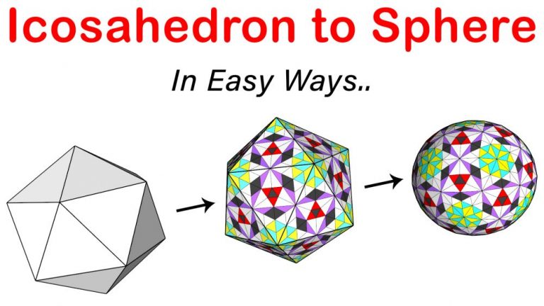 Icosahedron to geodesic sphere easiest and fun way in SketchUp