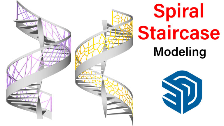 Spiral Staircase Modeling in SketchUp