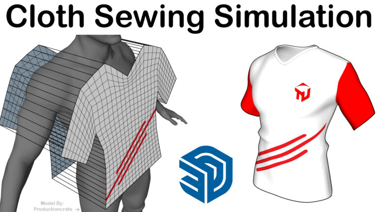 Cloth Sewing Simulation in SketchUp