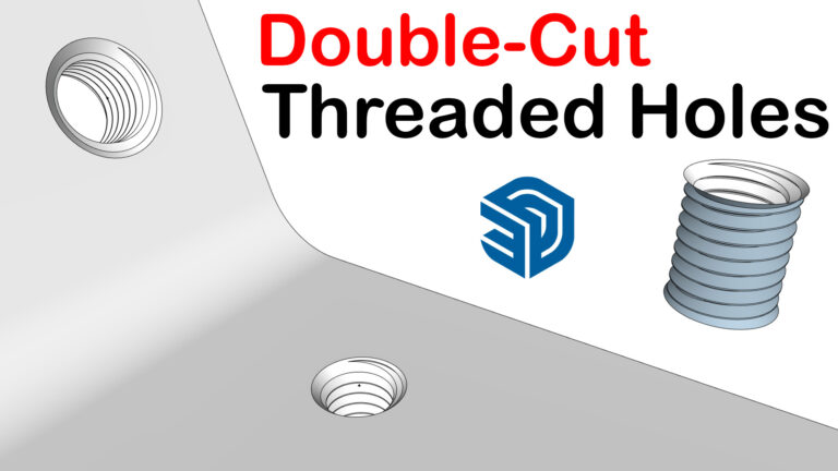 Modeling Double-Cut Threaded Holes In SketchUp